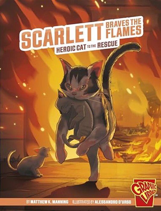 Scarlett Braves The Flames: Heroic Cat To The Rescue-..