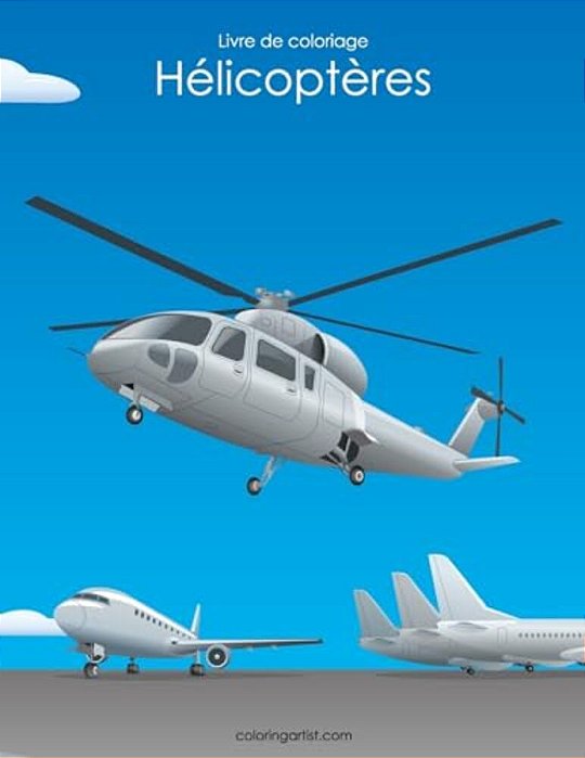 Livre De Coloriage Hélicoptères 1-..