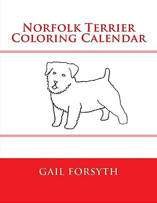 Norfolk Terrier Coloring Calendar-..