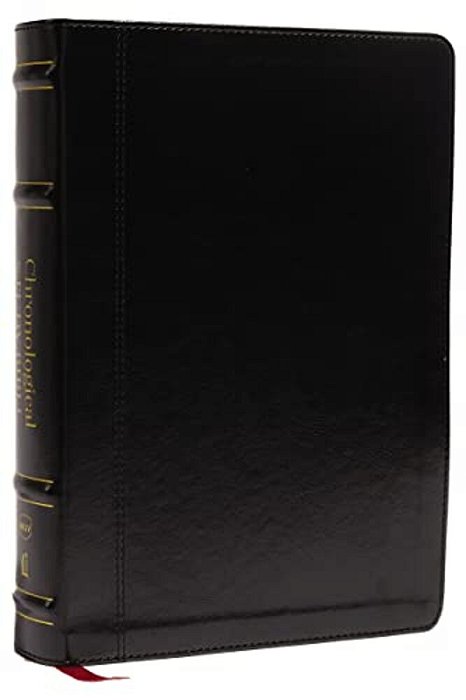 Nkjv, Chronological Study Bible, Leathersoft, Black, Comfort Print: Holy Bible, New King James Version-..