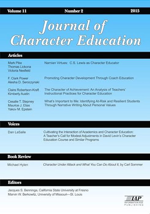 Journal Of Character Education Vol 11 Issue 2-..