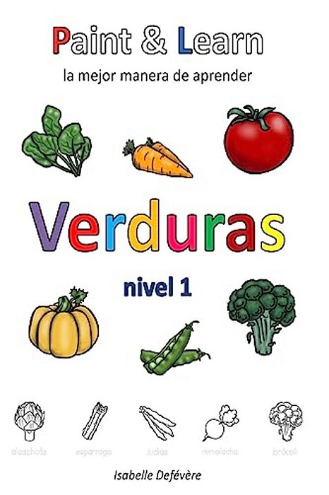 Paint & Learn: Verduras (Nivel 1)-..