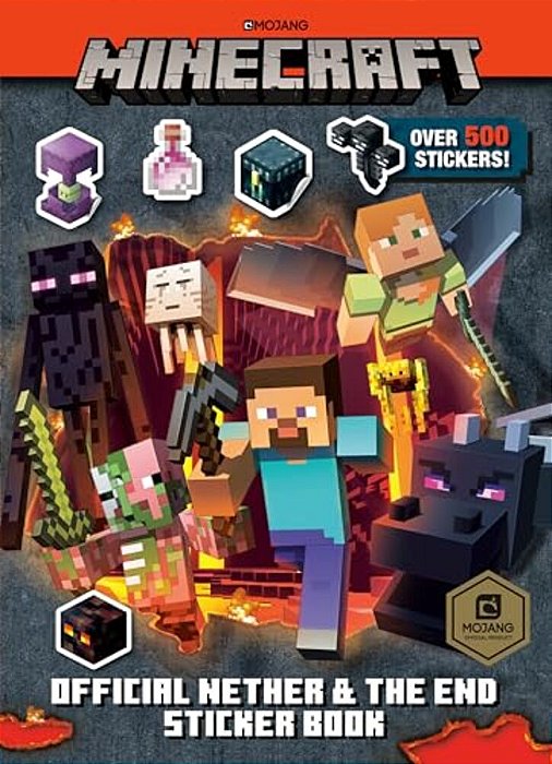 Minecraft Official The Nether And The End Sticker Book (Minecraft)-..