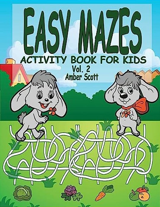 Easy Mazes Activity Book For Kids - Vol. 2-..