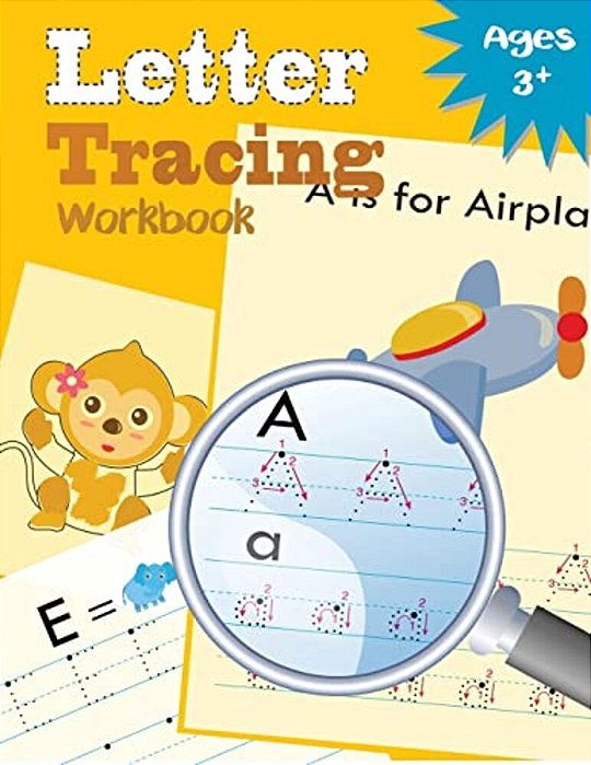 Letter Tracing Workbook: Kindergarten Tracing Workbook-..