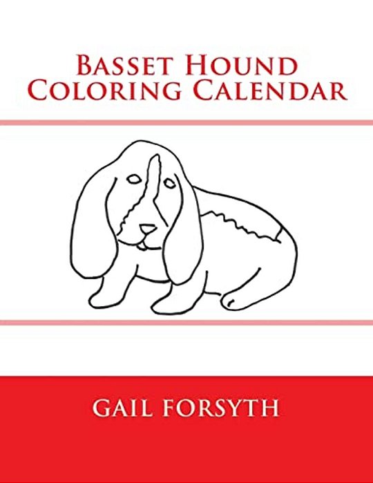 Basset Hound Coloring Calendar-..