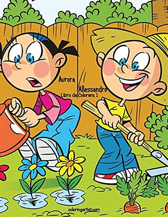 Aurora E Allessandro Libro Da Colorare 1-..