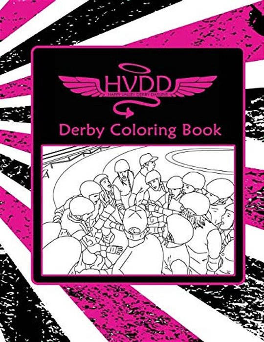 Hvdd Roller Derby Coloring Book-..