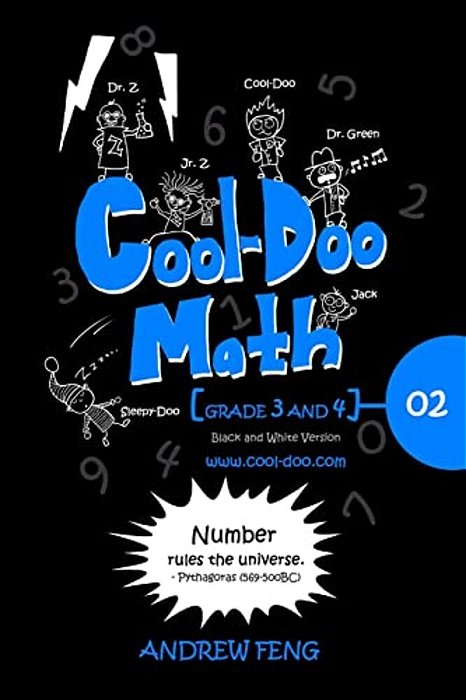 Cool-Doo Math: Grade 3&4 - Vol.2 - Black & White Version-..