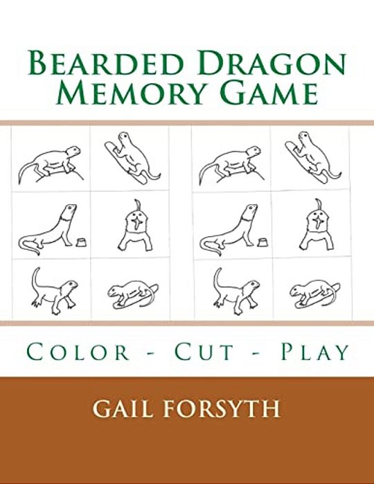 Bearded Dragon Memory Game: Color - Cut - Play-..