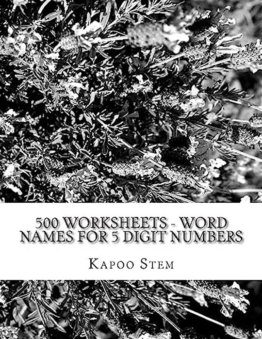 500 Worksheets - Word Names For 5 Digit Numbers: Math Practice Workbook-..