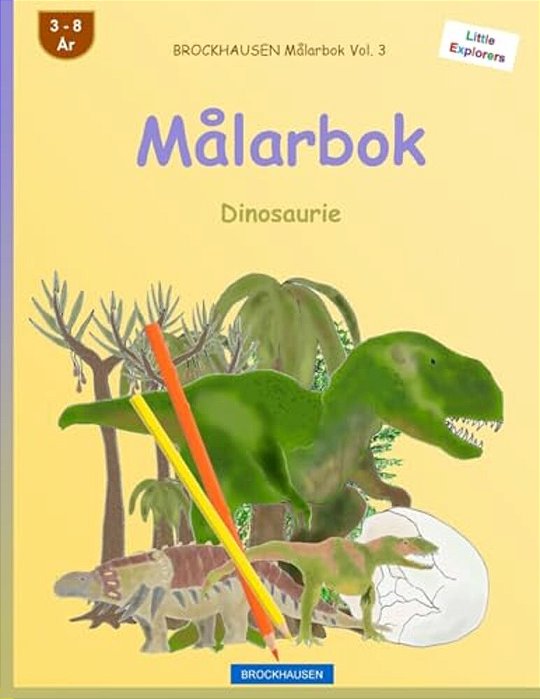 Brockhausen Målarbok Vol. 3 - Målarbok: Dinosaurie-..