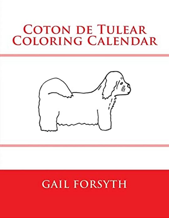 Coton De Tulear Coloring Calendar-..