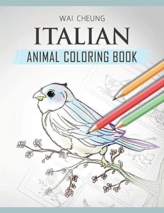 Italian Animal Coloring Book-..