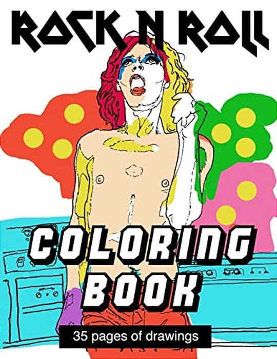 Rock N Roll Coloring Book-..