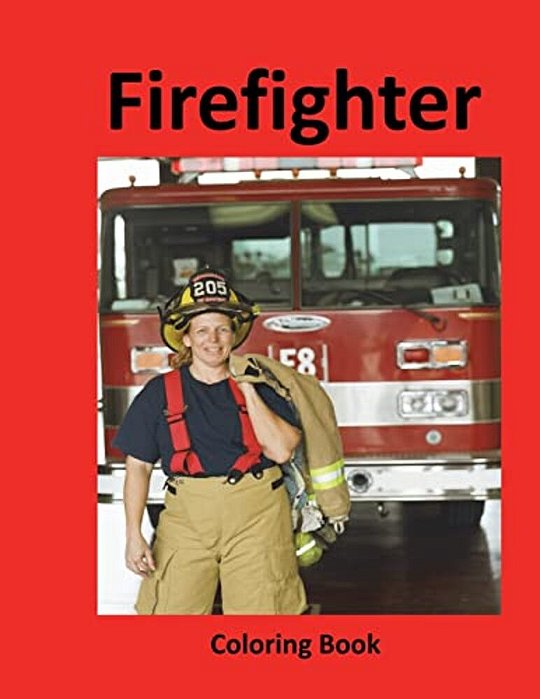 Firefighter Coloring Book-..