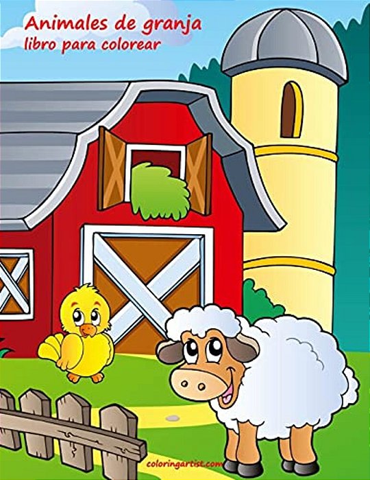 Animales De Granja Libro Para Colorear 1-..