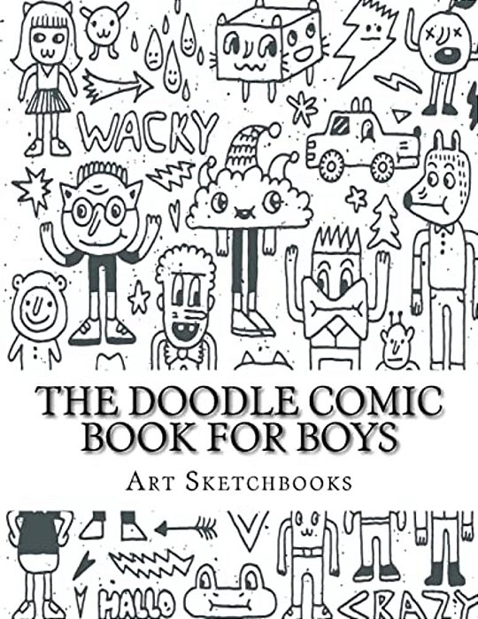 The Doodle Comic Book For Boys-..