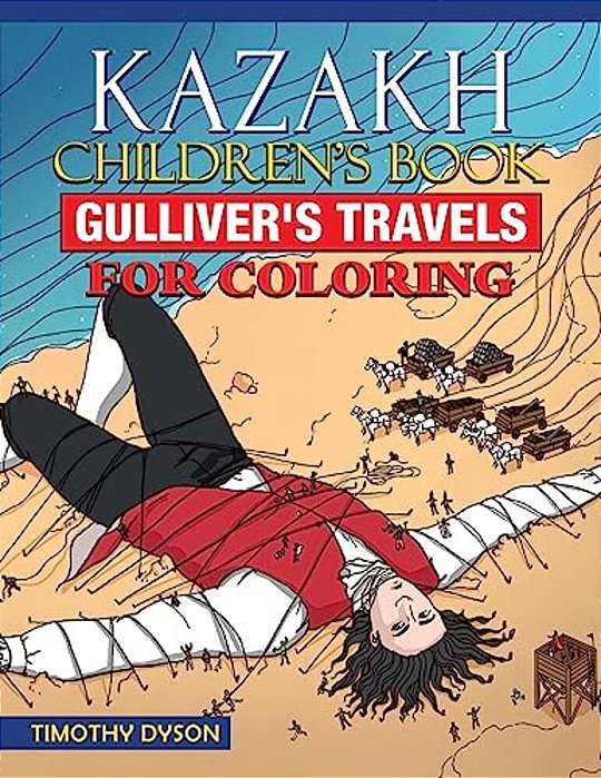 Kazakh Children's Book: Gulliver's Travels For Coloring-..