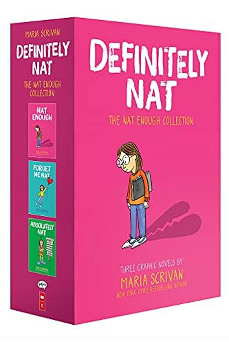 Definitely Nat: A Graphic Novel Box Set (Nat Enough #1-3)-..