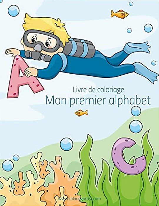 Livre De Coloriage Mon Premier Alphabet 1-..