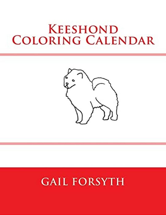Keeshond Coloring Calendar-..