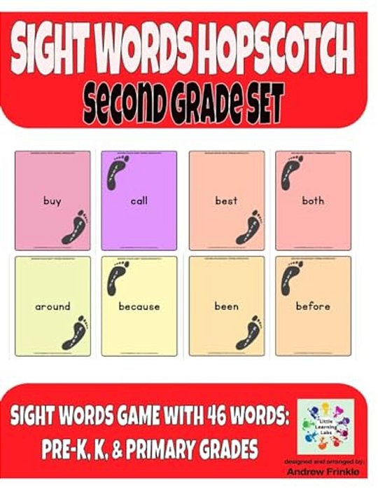 Sight Words Hopscotch Second Grade Set-..