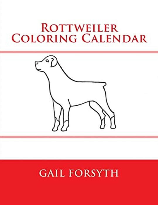 Rottweiler Coloring Calendar-..