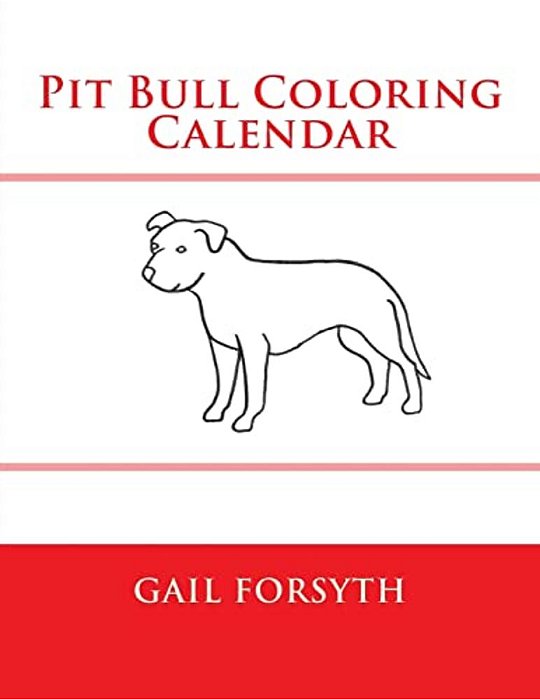Pit Bull Coloring Calendar-..