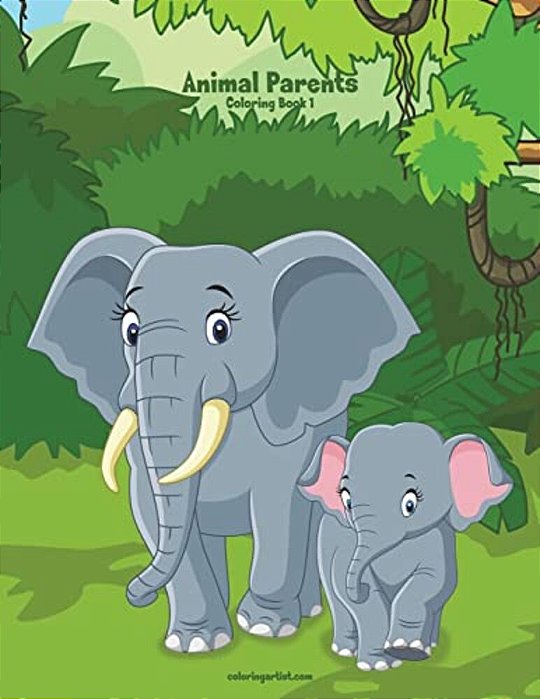 Animal Parents Coloring Book 1-..