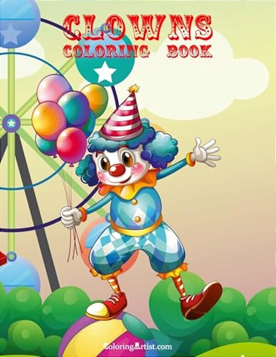 Clowns Coloring Book 1-..