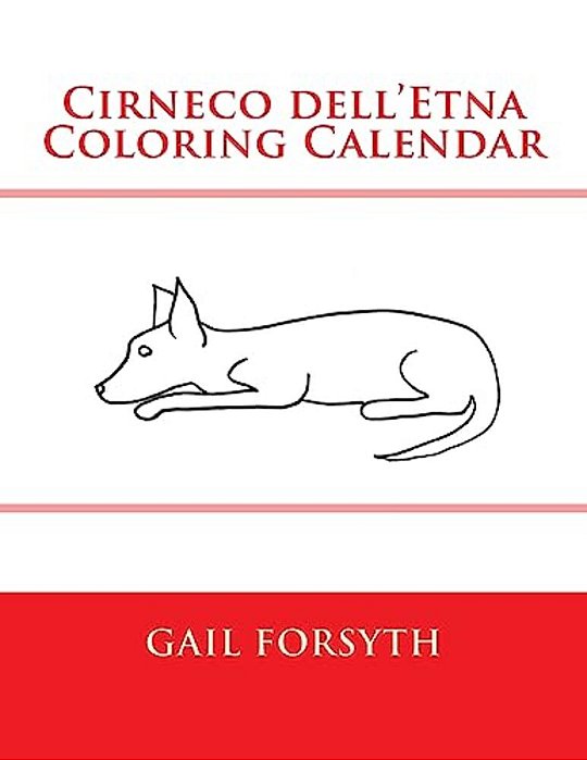 Cirneco Dell'Etna Coloring Calendar-..