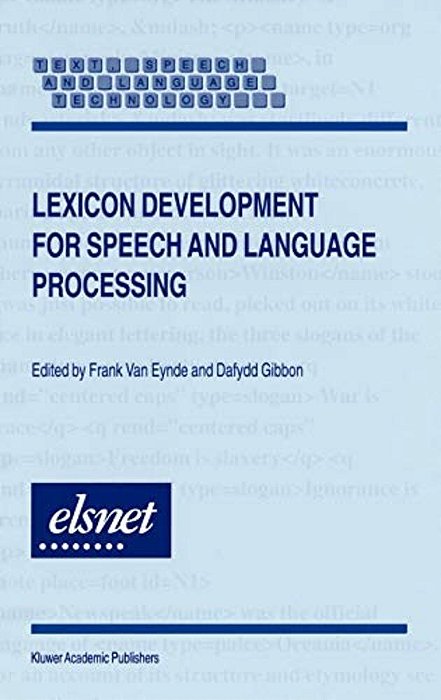 Lexicon Development For Speech And Language Processing-..