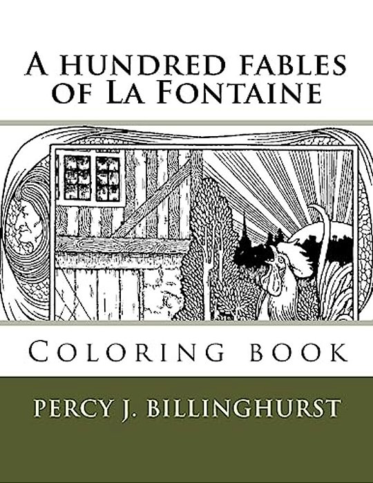 A Hundred Fables: Coloring Book-..