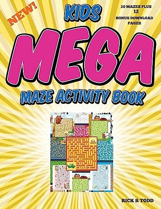 Kids Mega Maze Activity Book-..