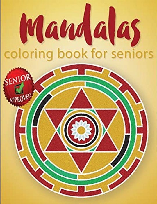 Mandalas Coloring Book For Seniors-..