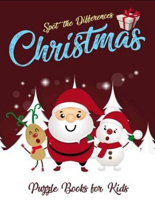 Spot The Differences - Christmas: Puzzle Books For Kids-..