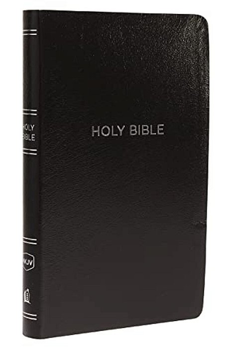 Nkjv, Thinline Reference Bible, Leather-Look, Black, Red Letter Edition, Comfort Print-..