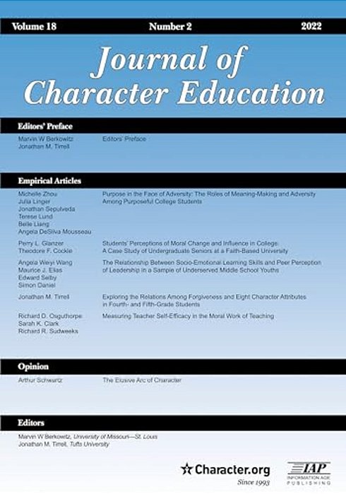 Journal Of Character Education Vol 18 Issue 2-..