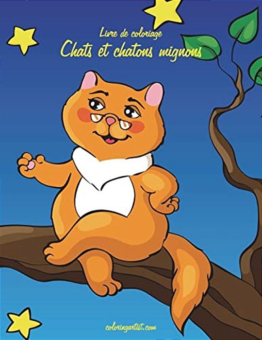 Livre De Coloriage Chats Et Chatons Mignons 3 & 4-..