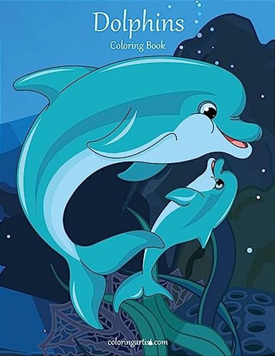 Dolphins Coloring Book 1-..