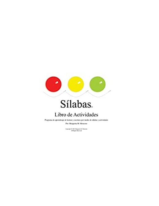 Sílabas: Libro De Actividades: Libro De Actividades-..
