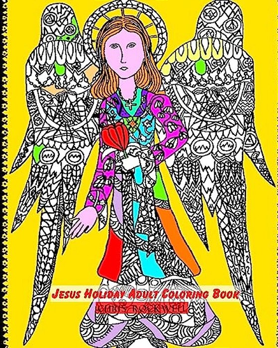 Jesus Holiday Adult Coloring Book-..