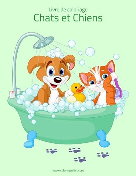 Livre De Coloriage Chats Et Chiens 1-..