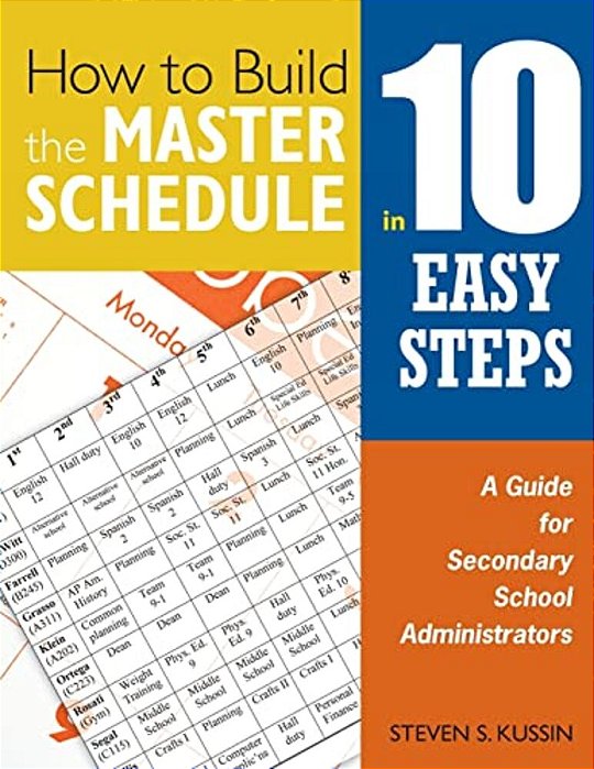 How To Build The Master Schedule In 10 Easy Steps: A Guide For Secondary School Administrators-..