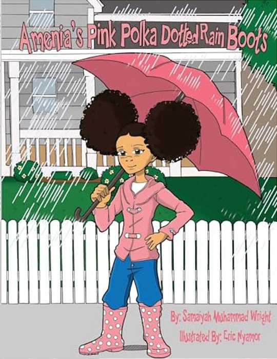 Amenia's Pink Polk Dot Rain Boots-..