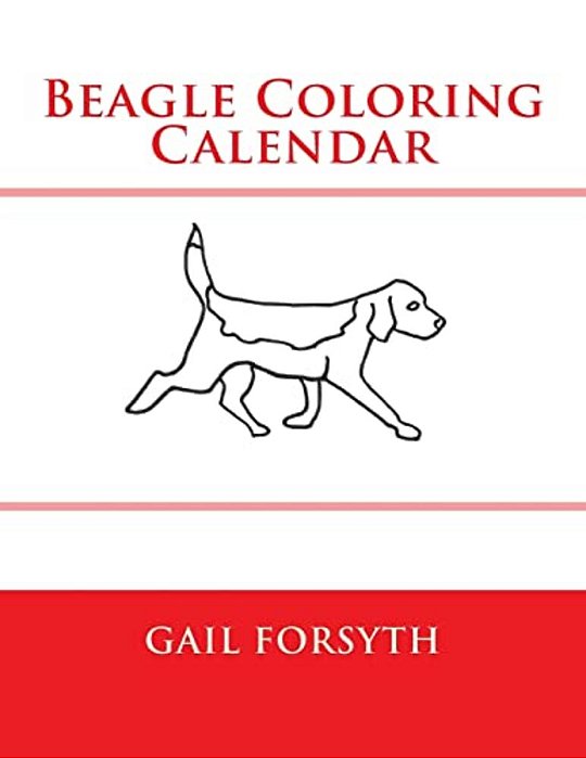 Beagle Coloring Calendar-..