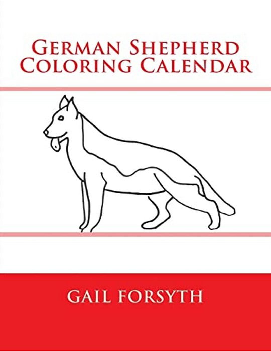German Shepherd Coloring Calendar-..