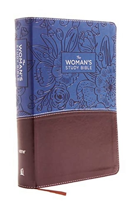 Niv, The Woman's Study Bible, Imitation Leather, Blue/Brown, Full-Color: Receiving God's Truth For Balance, Hope, And Transformation-..