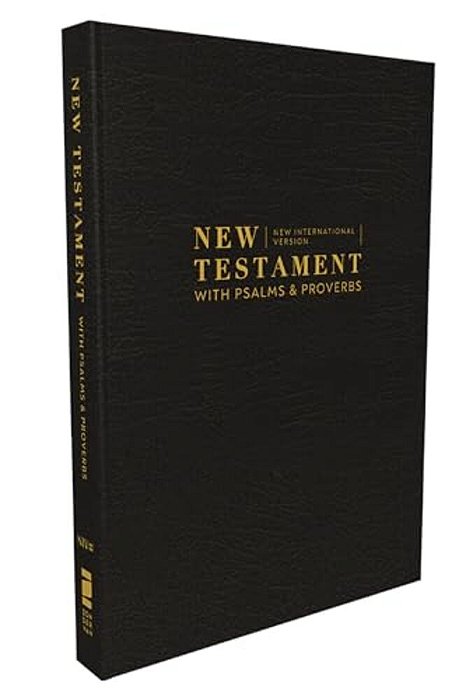 Niv, New Testament With Psalms And Proverbs, Pocket-Sized, Paperback, Black, Comfort Print-..